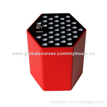 Simple and Fashionable Portable Bluetooth Mini Speaker with Hexagon Shape and 2.0W Output